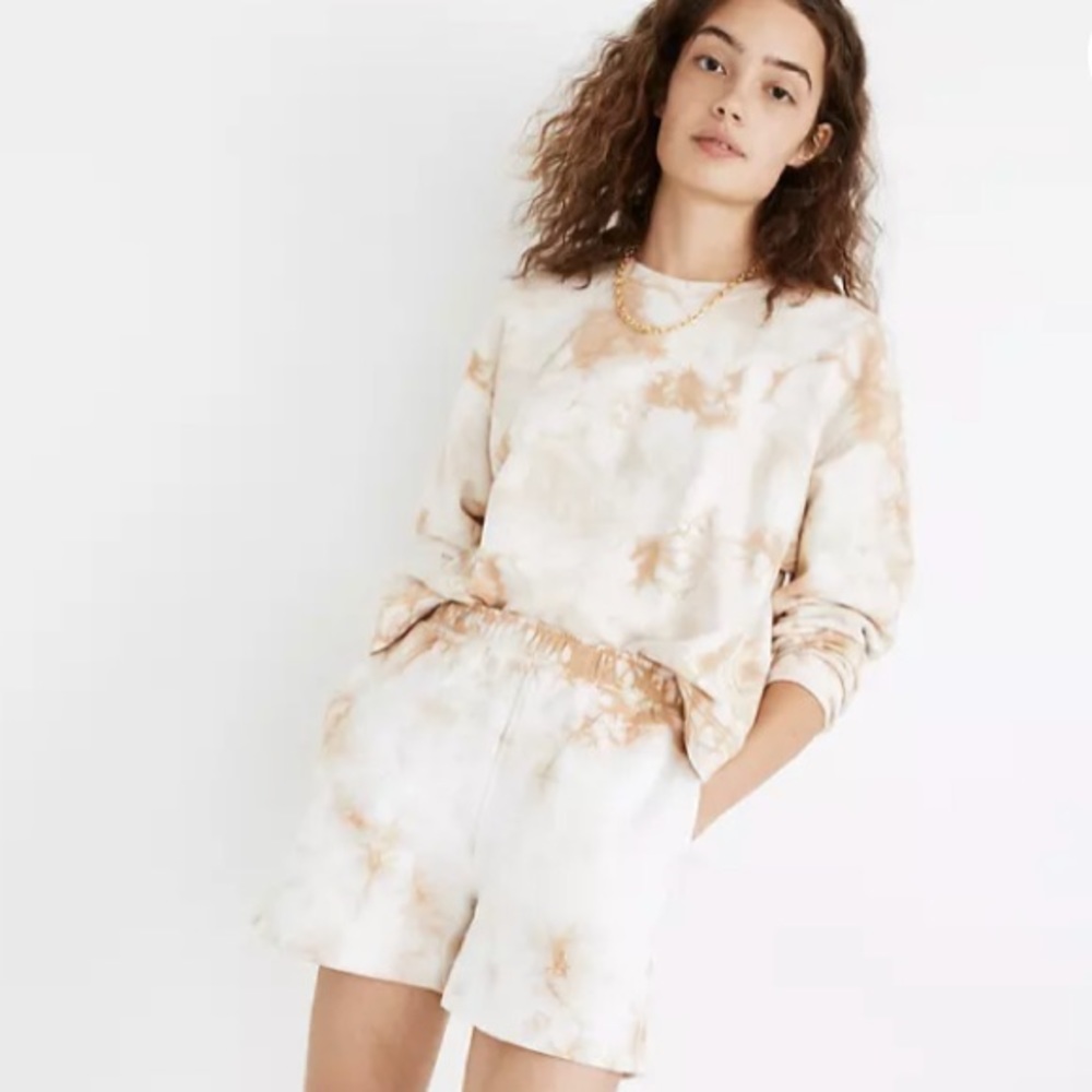 Madewell Tye-Dye Sweat Set: Sweatshirt + Shorts
